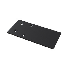 Заглушка торцевая 1шт S35 накладной черный, TRA004EC-21B