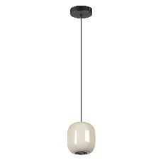 5053/1A PENDANT ODL24 447 черный/цвет слонов.кости//металл Подвес GU10 LED 4W OVALI