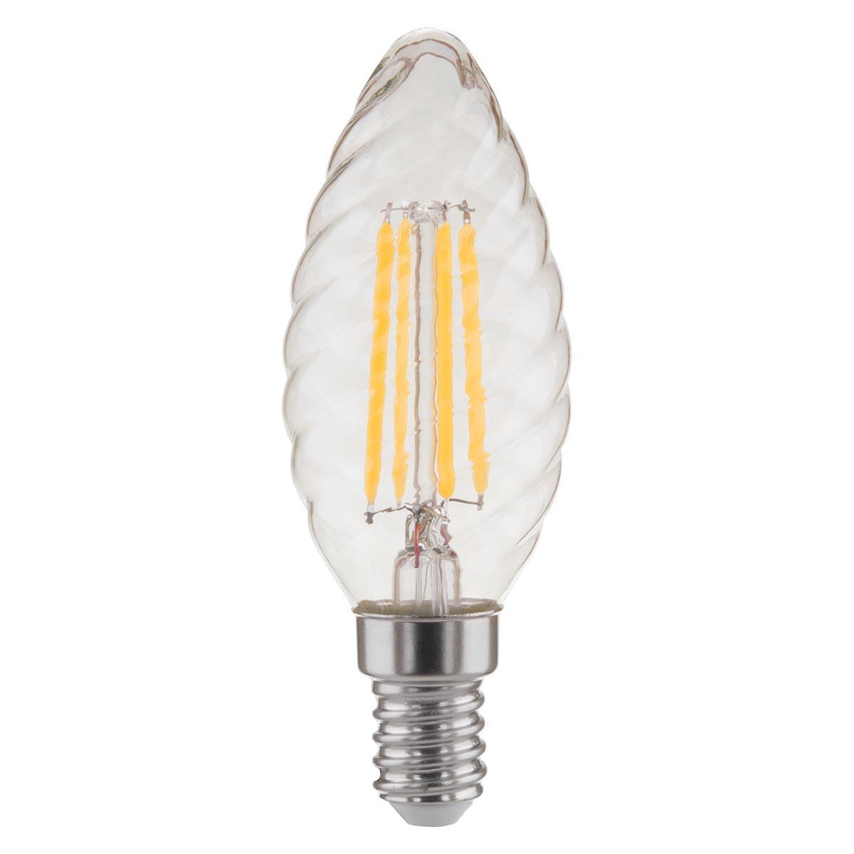 Лампа светодиодная филаментная Elektrostandard E14 7W 3300K прозрачная 4690389051180