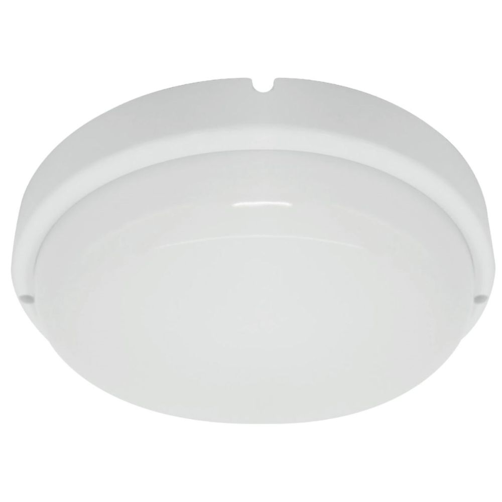 Светильник светодиодный пылевлагозащищённый с датчиком освещенности 12W 960Lm 4000K в пласткорпусеIP65белый14035мм AL3015 306₽