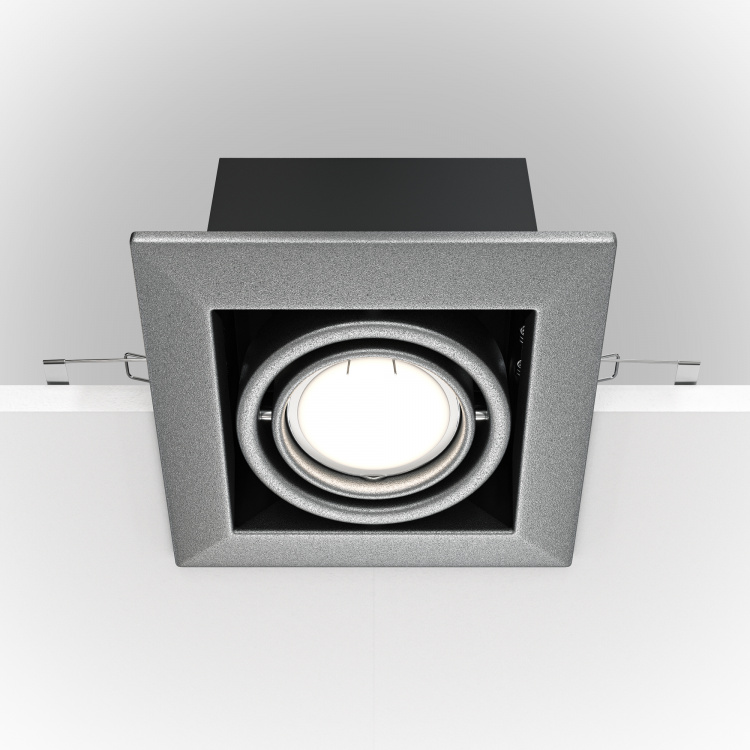 Встраиваемый светильник Metal Modern DL008-2-01-S водосгон you ll love с поворотным механизмом 37 см