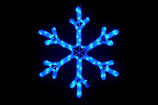 LED-XM(FR)-2D-CK005-B-24"Мотив Снежинка синий