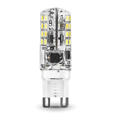Лампа светодиодная Gauss G9 3W 2700K прозрачная 107709103