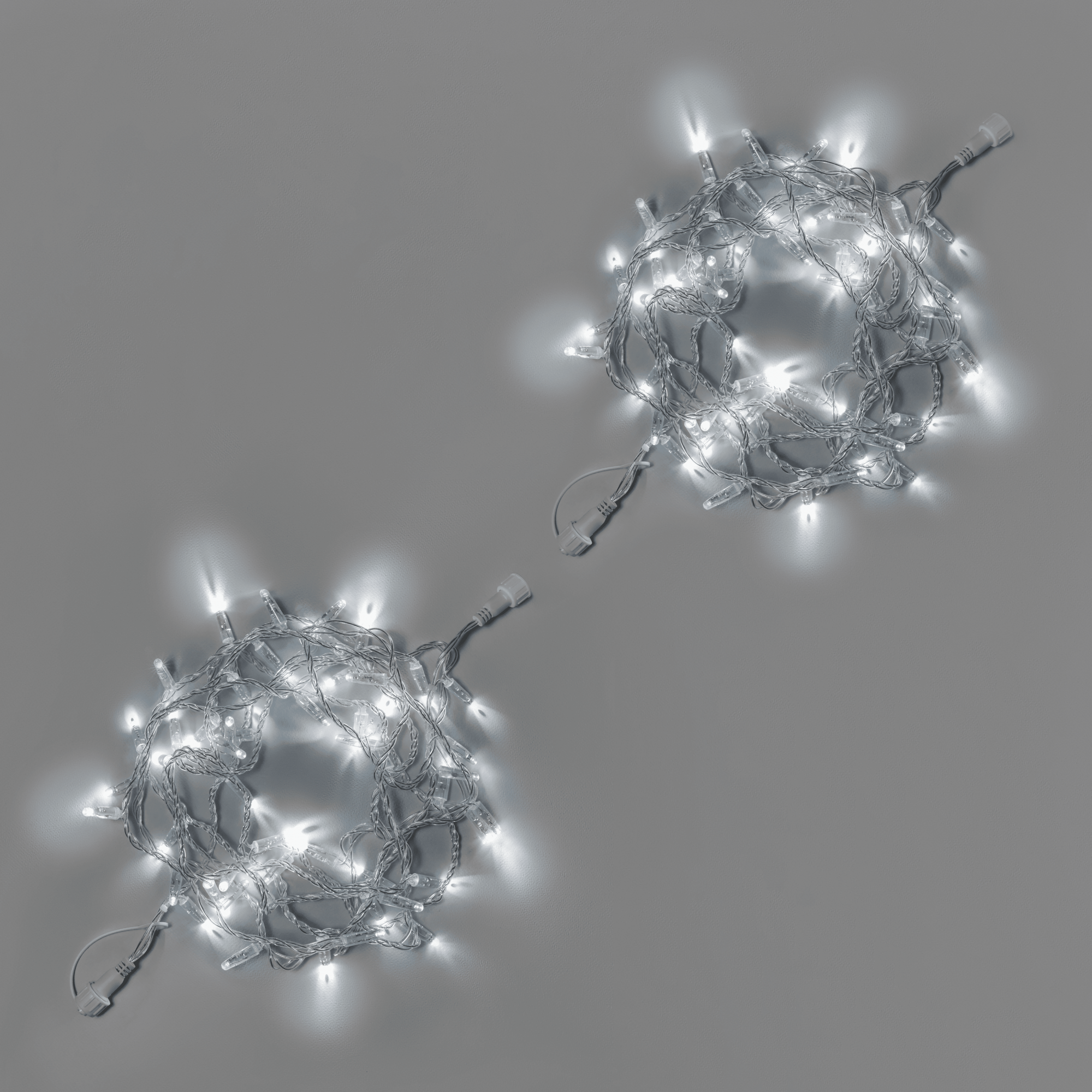 Светодиодная гирлянда INOXHUB Нить 10м 100 LED соединяемая с мерцанием 220В IP65 прозрачный провод БЕЛАЯ 2840₽