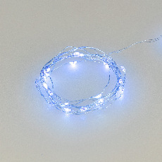 Светодиодная гирлянда ARD-DEW-HOME-2000-CLEAR-20LED-STD Blue (1.5V, Battery Pack, Cork) (Ardecoled, IP20) 048699