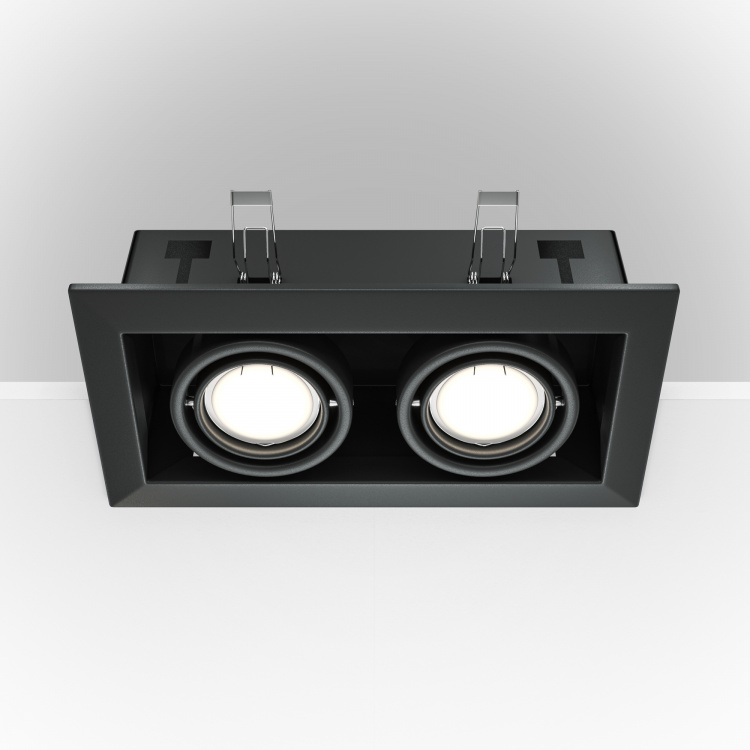 Встраиваемый светильник Metal Modern DL008-2-02-B водосгон you ll love с поворотным механизмом 37 см