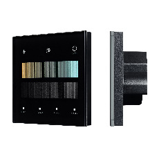 INTELLIGENT ARLIGHT Сенсорная панель SMART-DALI-301-11-1G-4SC-MIX-IN Black (BUS/24V, Touch, 2.4G) (IARL, IP20 Пластик, 5 лет)