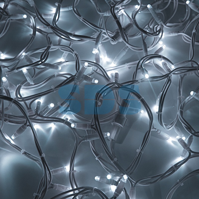 

Гирлянда модульная Дюраплей LED 20м 200 LED белый каучук Белая, 315-145