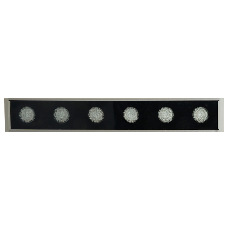 LL-893 Светодиодный линейный прожектор для подсветки стен, синий, 250*40*25mm, 6W DC24V, IP65