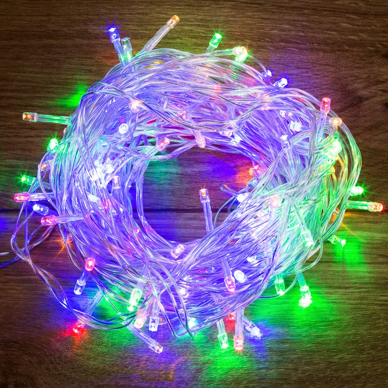 

Гирлянда Твинкл-Лайт 20 м, прозрачный ПВХ, 160 LED, цвет мультиколор, 303-309
