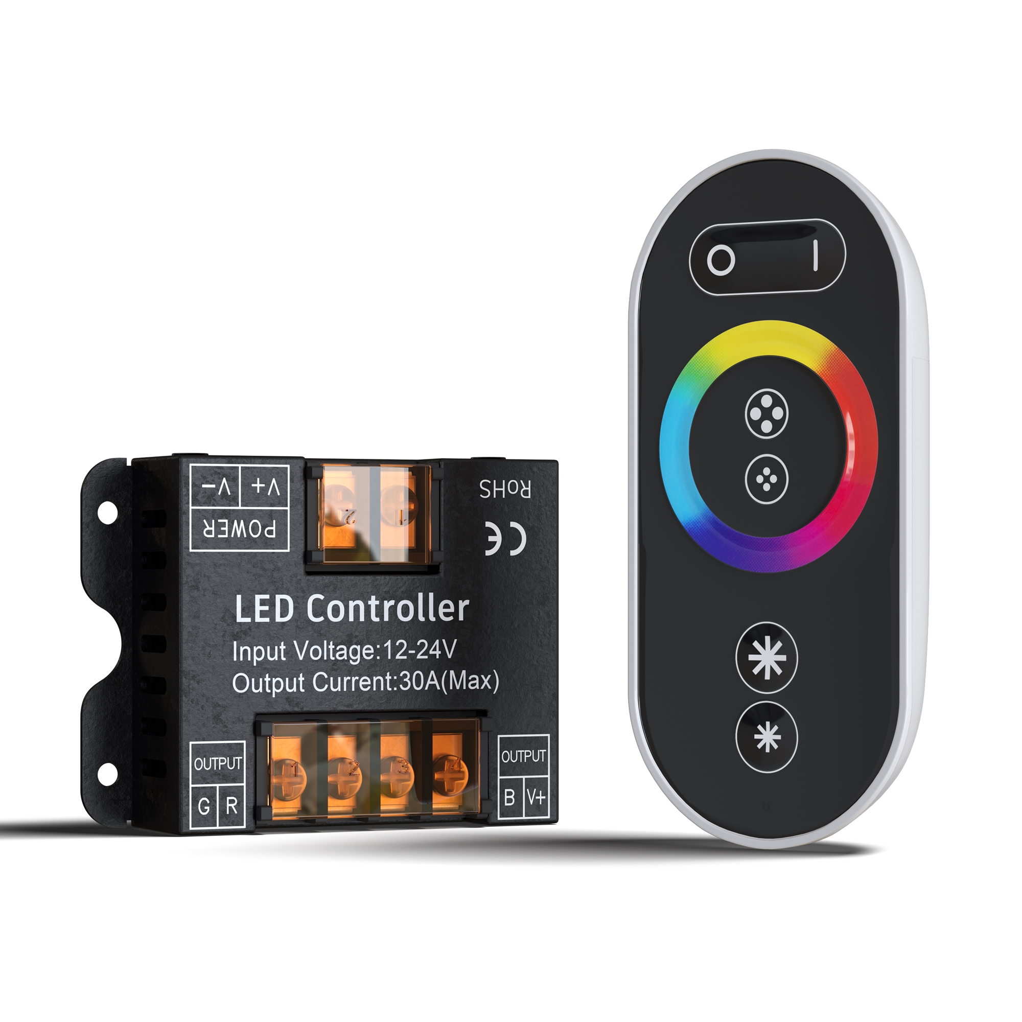 Контроллер для светодиодной ленты RGB CLM002 контроллер для ленты rf rgb s 18a wh1