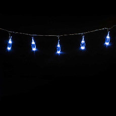Светодиодная Гирлянда "Капли" Белая, 24В, 16 LED