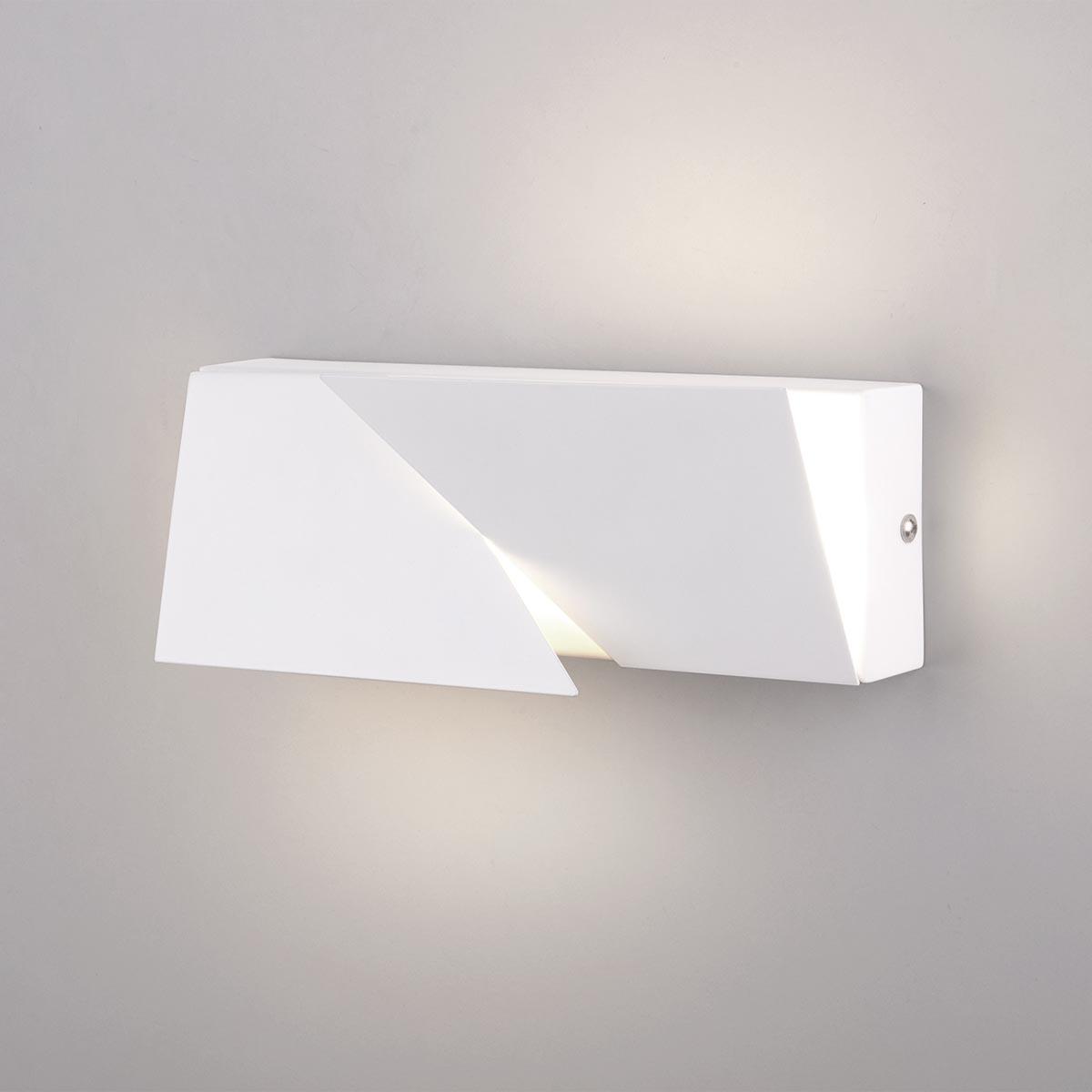 Настенный светодиодный светильник Elektrostandard Snip 40106/LED белый 4690389176173 кронштейн для видеопроектора onkron k3a потолочно настенный белый