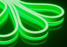 Гибкий Неон Rich LED, двухсторонний, зелёный, 8*16 мм, 220 В, 50 м, RL-FX816D-120-220V-G/G