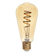 Светодиодная лампа GLDEN-ST64SS-7-230-E27-2700 Золотая