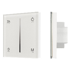 Панель SMART-P6-DIM-G-IN White (12-24V, 4x3A, Sens, 2.4G) (Arlight, IP20 Пластик, 5 лет)