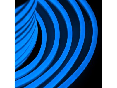 Гибкий Неон DIP 12x26мм - синий, оболочка синяя, бухта 50м