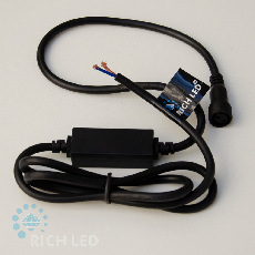 Блок питания универсальный для статичных и флэш изделий Rich LED. 220 В, 2А, провод черный, без вилки.