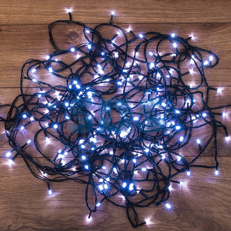 

Гирлянда светодиодная универсальная 200 LED БЕЛЫЕ 20 метров, с контроллером, 303-106