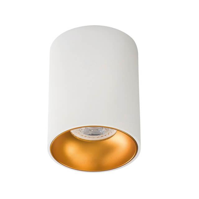 Накладной точечный светильник Kanlux RITI GU10 W/G 27570 светильник точечный светодиодный накладной apeyron 06 41 19 2 м² теплый белый свет белый