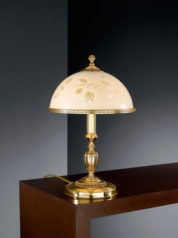 Настольная лампа Reccagni Angelo P.6308 M лампа настольная 16138 1 e27 40вт led подсветка бело золотой 28х28х45 см