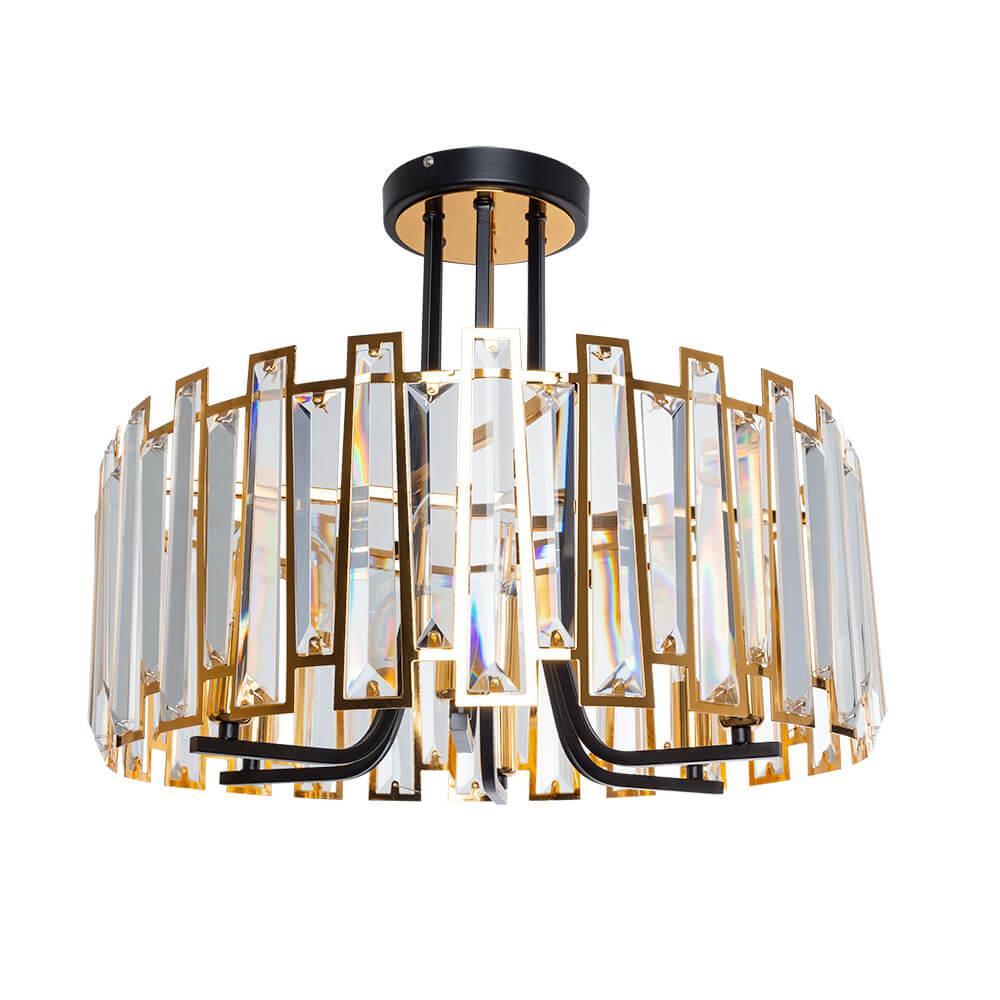Потолочная люстра Arte Lamp Amber A1028PL-6BK люстра потолочная inspire amber 6 ламп 18 м² белый