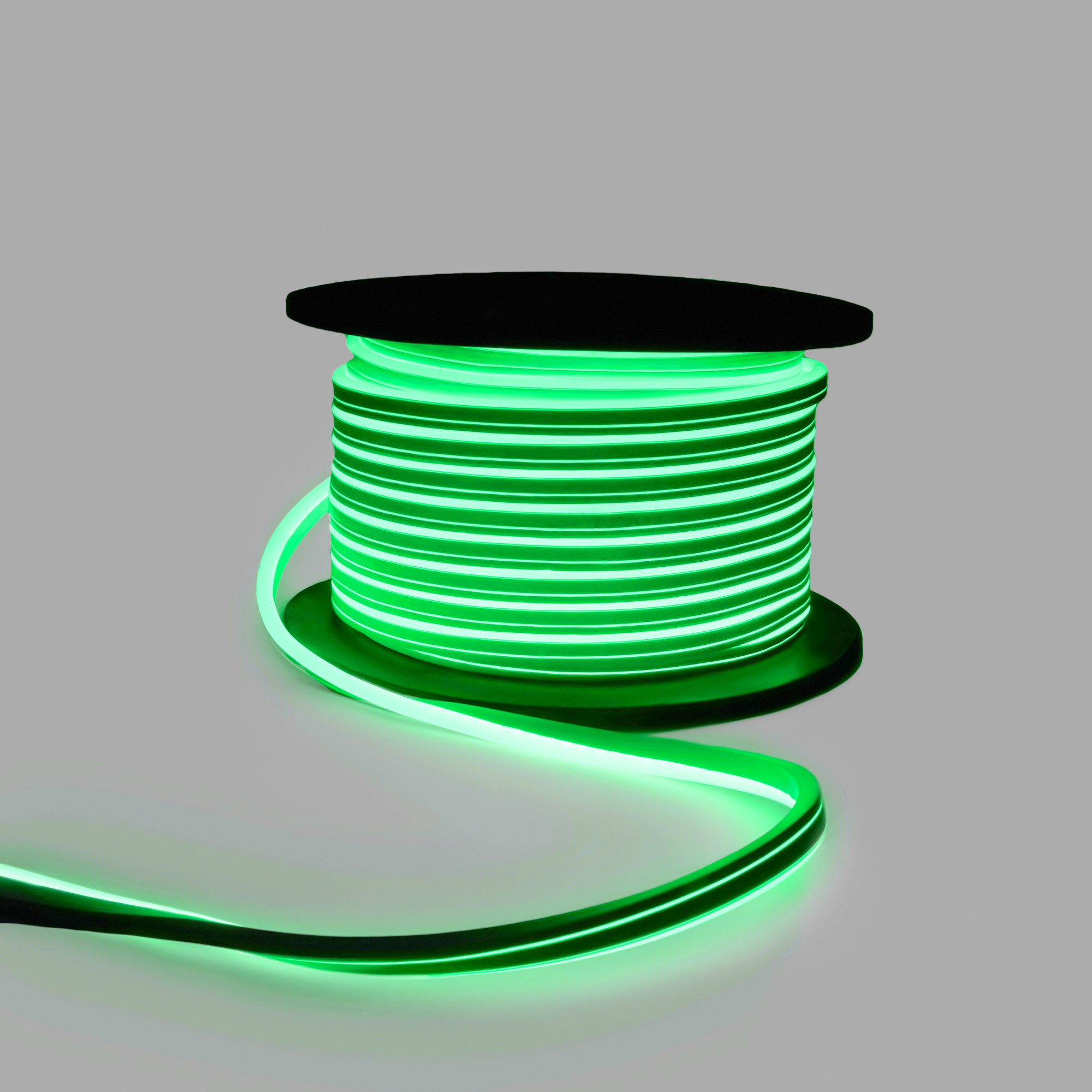 Гибкий Неон INOXHUB 8х16мм односторонний бухта 50м шаг резки 1м 120 SMD 2835 на метр 220В IP65 ЗЕЛЕНЫЙ 40600₽