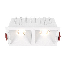 Встраиваемый светильник Alfa LED 3000K 2x10Вт 36° DL043-02-10W3K-SQ-W