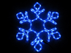 LED-XM(FR)-2D-CK022-B-24'' Blue Снежинка 60.5х52см
