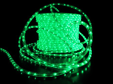 Дюралайт LED-DL-2W-2.77CM-100M-240V-G зеленый,13мм, 1М