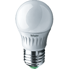Лампа светодиодная LED 5Вт Е27 230В 2700К NLL-P-G45-5-230-2.7K-E27 шарик Матовый