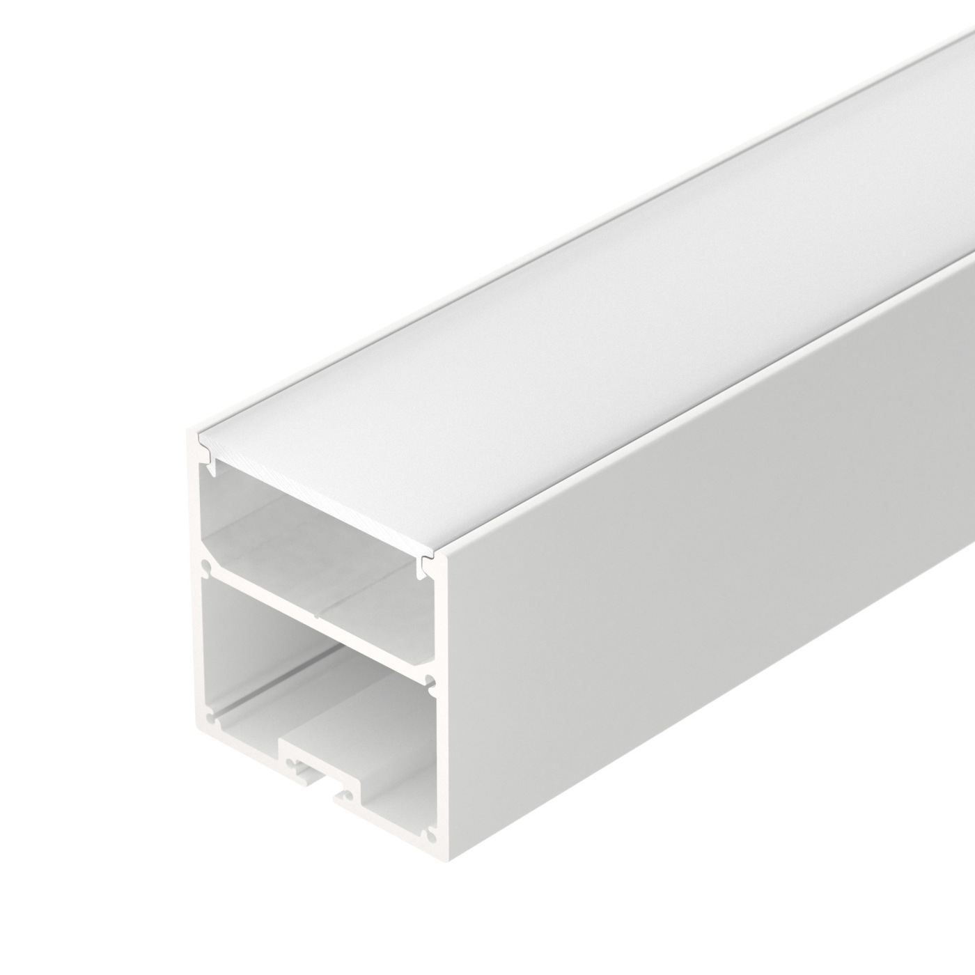 Профиль с экраном SL-LINE-5050-2500 WHITE+OPAL профиль алюминиевый накладной подвесной с отсеком для бп серебро cab267