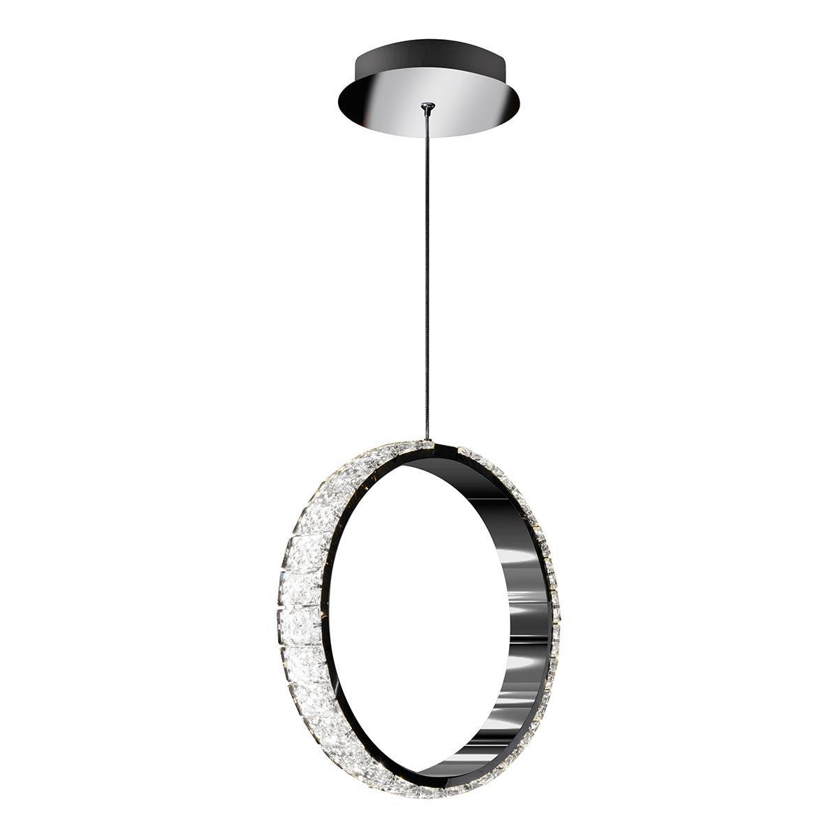Подвесной светодиодный светильник iLedex Crystal ice MD7216-1 CR светодиодные потолочные светильники для скрытого монтажа 18вт круглый потолочный светильник для кухни спальни прихожей 2800 3200k теплый свет
