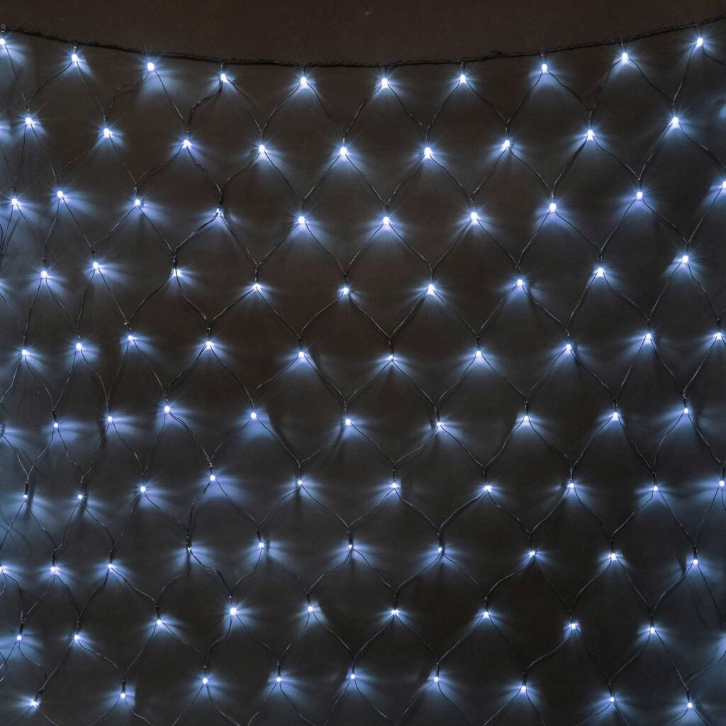 Светодиодная Сеть 2 x 3 м Белая 24В 384 LED Провод Чёрный ПВХ IP54 6590₽