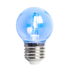 Лампа светодиодная Feron LB-383 Шарик прозрачный E27 2W синий