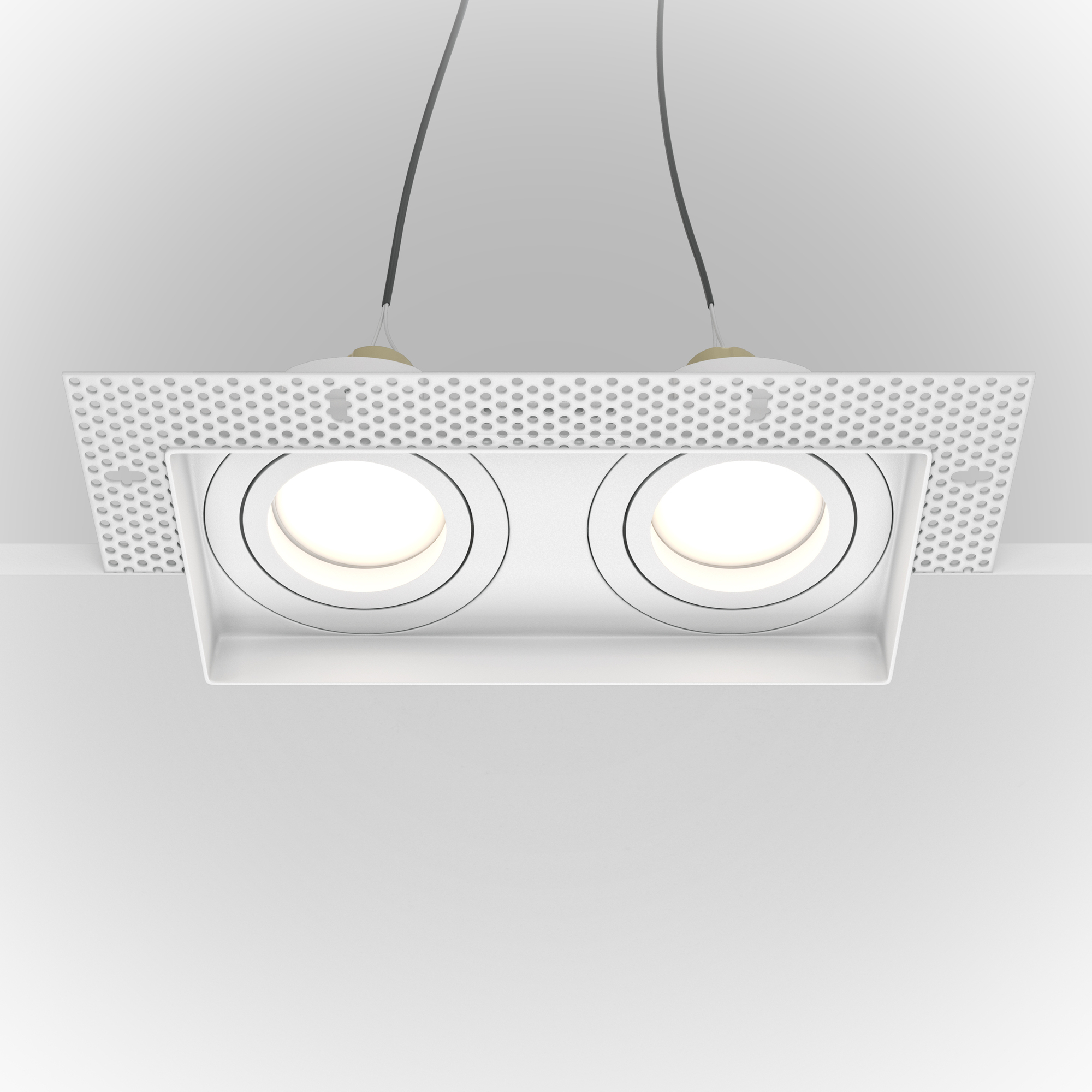 Встраиваемый светильник Atom GU10 2x50Вт DL003-02-W бинокль levenhuk atom 10x50 67682