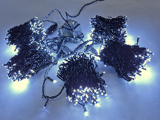 LED-PLS-200*5-20M*5-24V-W/BL-F(W) Flash LED гирлянда Спайдер 5*20м 24V, белые LED/черный провод