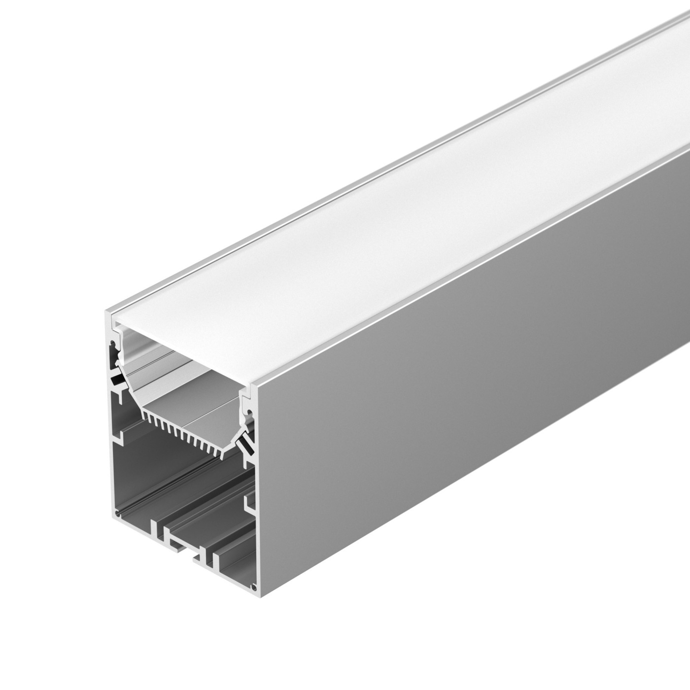 Профиль SL-LINE-6070-2000 ANOD профиль алюминиевый накладной подвесной с отсеком для бп серебро cab266