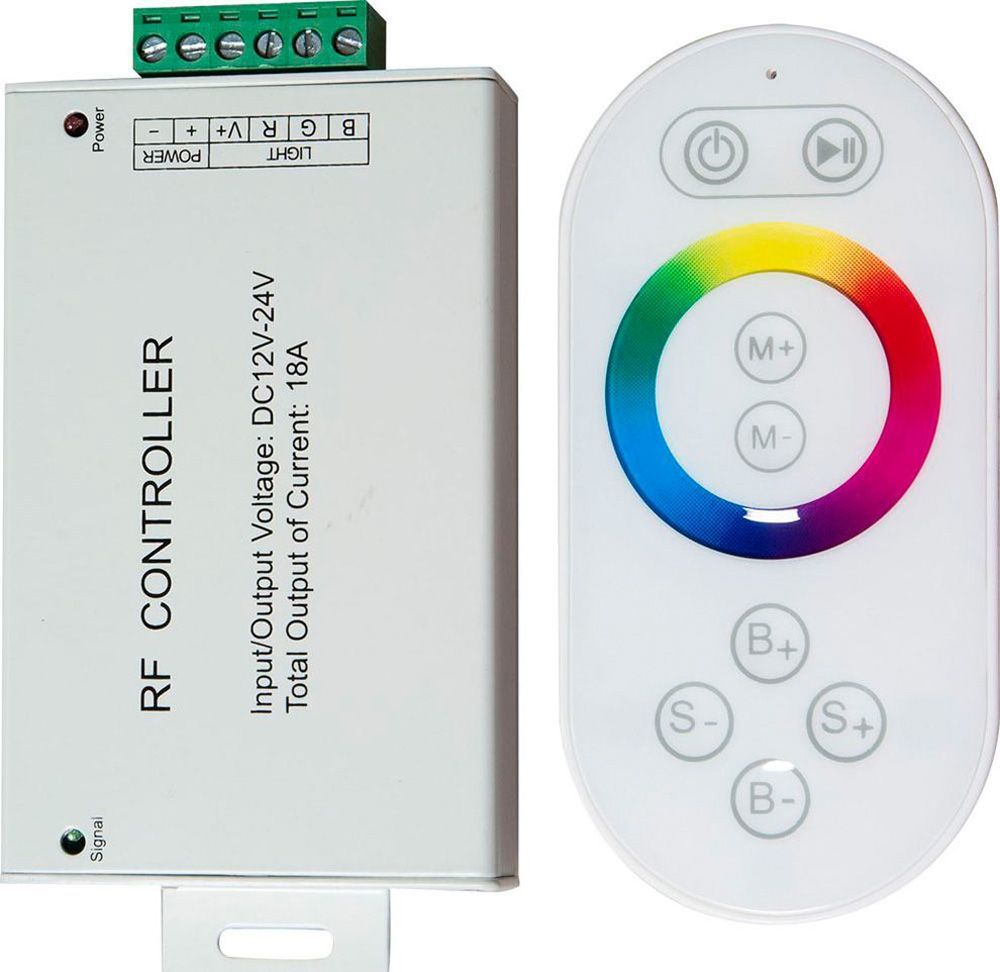 Контроллер для светодиодной ленты с П/У белый, 12-24V, LD56 контроллер lilypad arduino совместимый