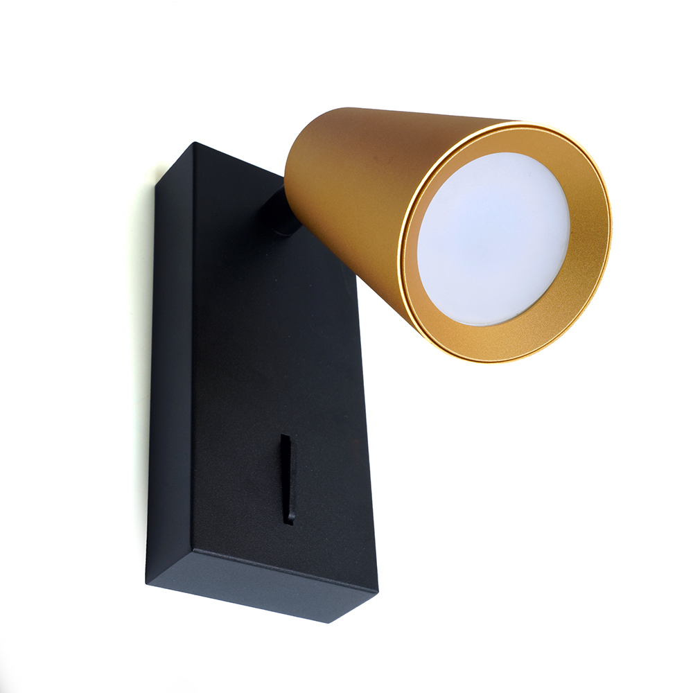 Светильник Feron ML1850 BELL, 35W, 230V, GU10, золото и чёрный люстра потолочная люкс 6 ламп 25 м² чёрный