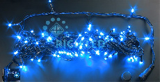Светодиодная гирлянда 100 LED, 4.8 Ватт, IP54, для улицы и помещения, провод черный, Свечение: постоянное, RL-S10C-24V-B/B