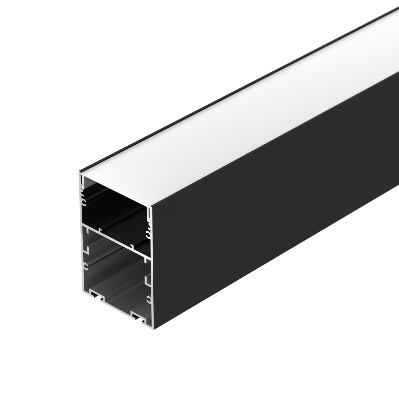 Профиль ARH-LINE-6085-2000 BLACK профиль алюминиевый накладной подвесной с отсеком для бп серебро cab265