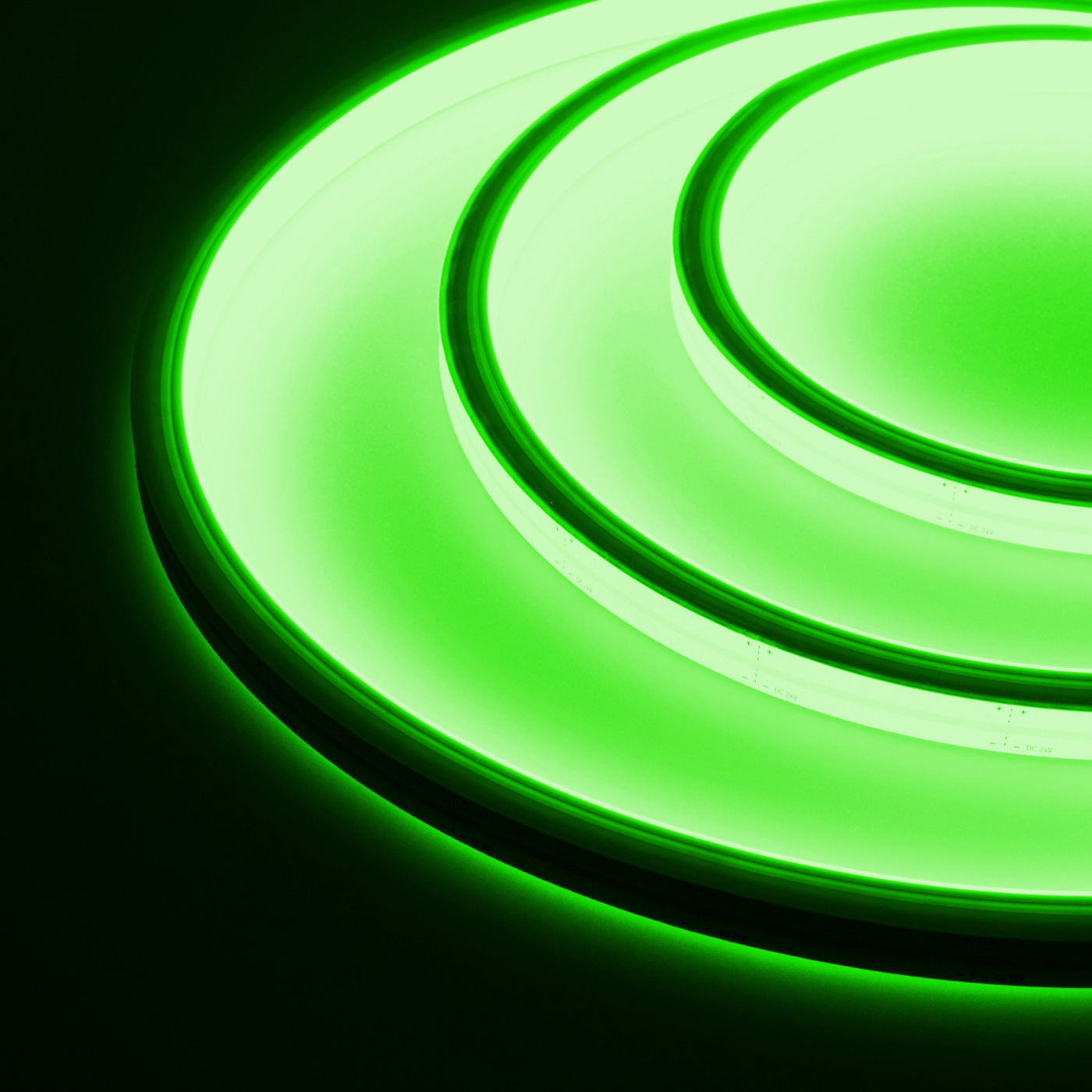 Гибкий неон ARL-MOONLIGHT-1213-TOP 24V Green (Arlight, 8 Вт/м, IP67) дюралайт led dl 2w 100m 1m 240v g зеленый 13мм кратность резки 1м