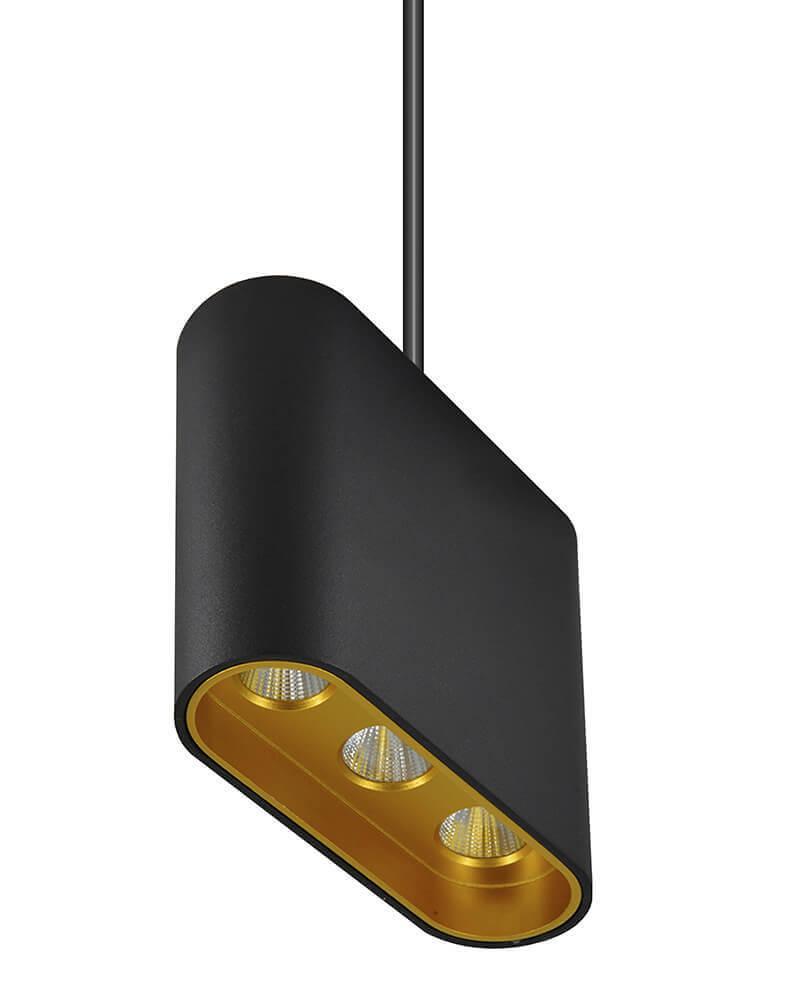 Подвесной светодиодный светильник Lumien Hall Элой 8004/3P-BK-GD бра lumien hall амали w17025 2lbcg1