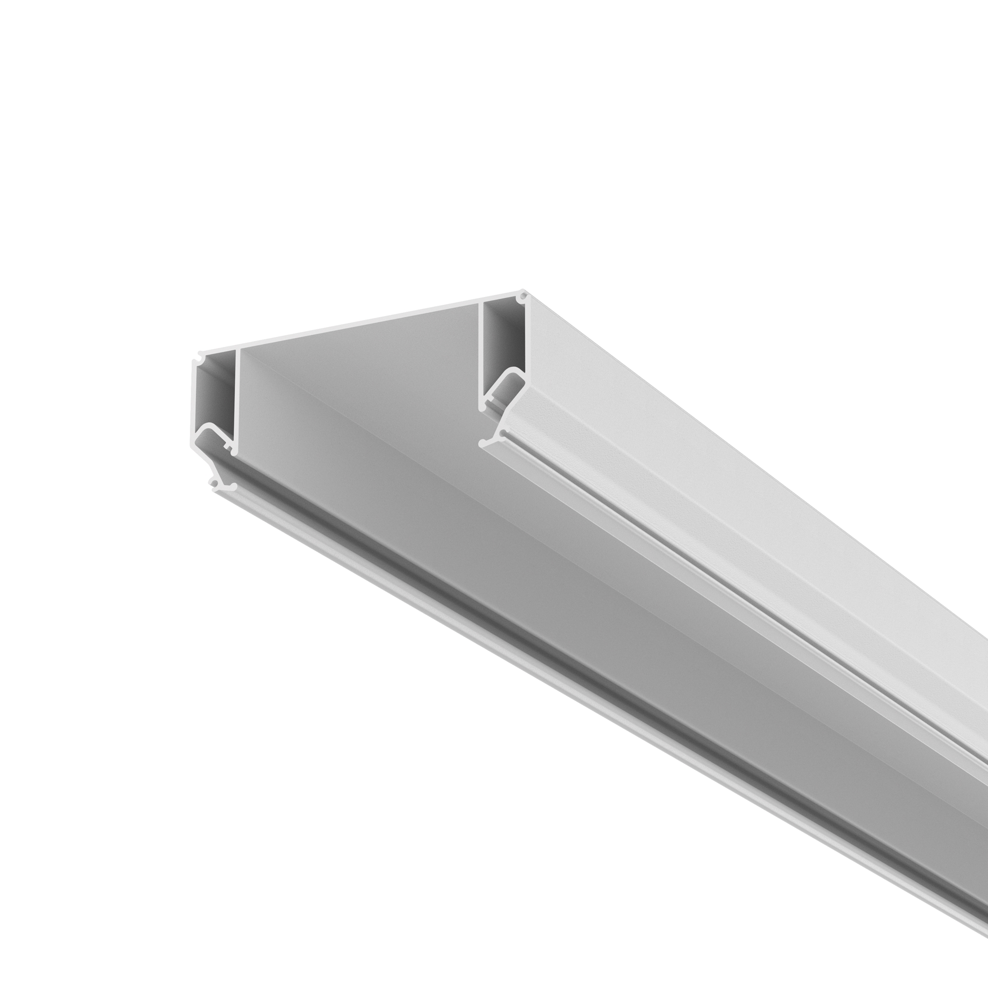 Алюминиевый профиль ниши скрытого монтажа в натяжной потолок 99x140, ALM-9940-SC-W-2M