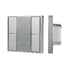 INTELLIGENT ARLIGHT Кнопочная панель DALI-201-23-1G-4SC-IN Silver (BUS, Frame) (IARL, IP20 Металл, 3 года)