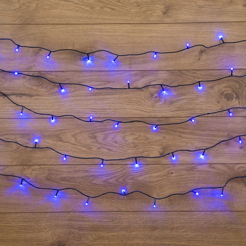 

Гирлянда Твинкл Лайт 15 м, темно-зеленый ПВХ, 120 LED, цвет синий, 303-053