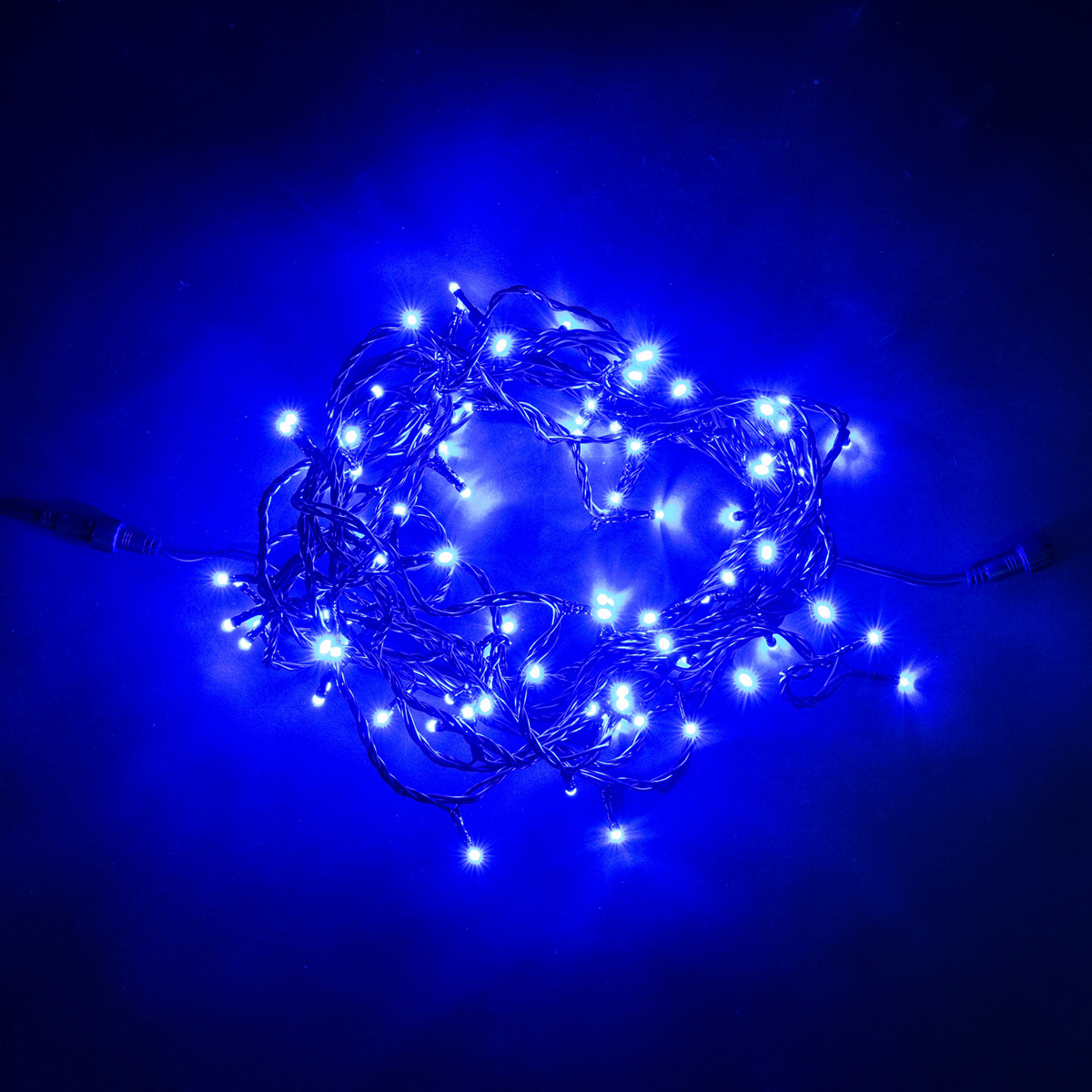

Гирлянда Нить 10м Синяя 24В, 100 LED, Провод Черный ПВХ, IP54, PST100-11-1B