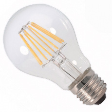 Светодиодная лампа филамент E27, Груша, 220 Вольт, 10 Ватт, Прозрачная, 50358