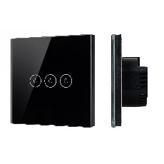 Выключатель сенсорный SWT-OMALI-S03-ZB-BK (250V, 10A, Zigbee) (Arlight, Стекло)